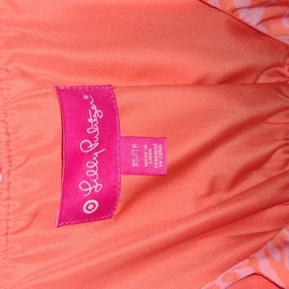 Lilly Pulitzer for Target Pink Orange Zebra dress size xs - Picture 6 of 7